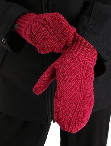 Cherry / Espresso Icebreaker Unisex Merino Waypoint Mittens Men's Gloves | AU 1063LISH